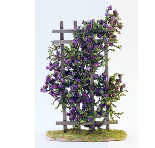 Purple Flowering Vine on a Trellis by Creative Accents
