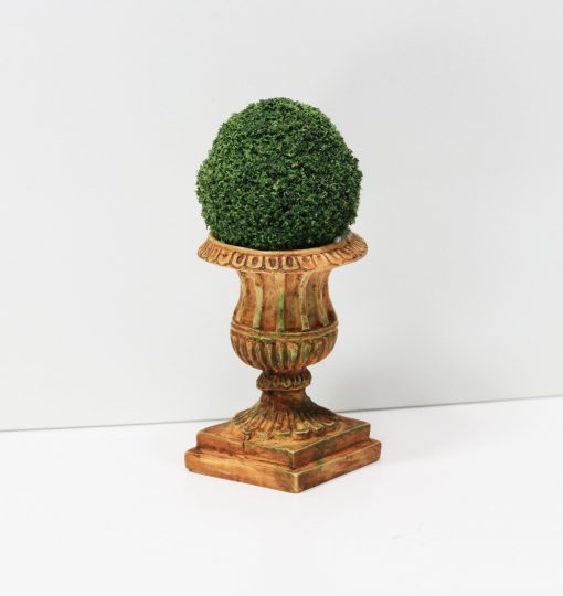 Artisan Falcon Miniatures Victorian Pot Filled with Green Topiary