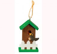 Hand-painted Wood Birdhouse by Town Square Miniatures