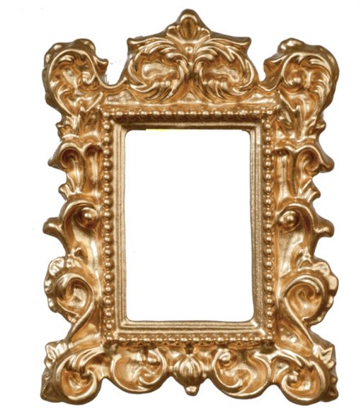 Victorian Style Ornate Gold Frame by Town Square Miniatures
