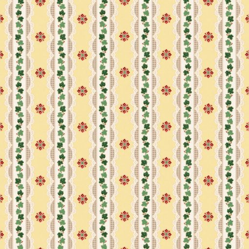 Wallpaper Ivy & Ribbons by Bradbury & Bradbury