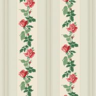 Wallpaper Still More Roses by Bradbury & Bradbury