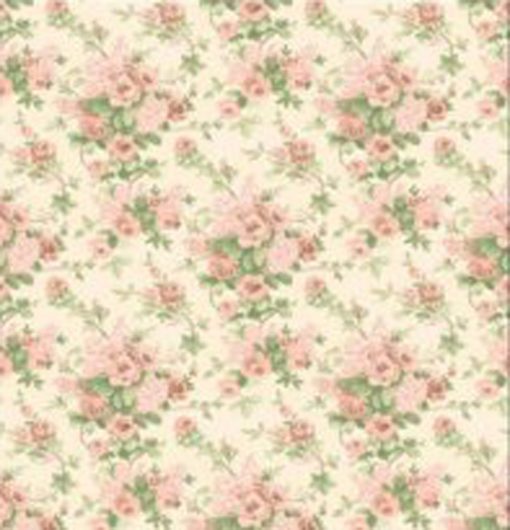Wallpaper Romantic Rose - Peach 0008