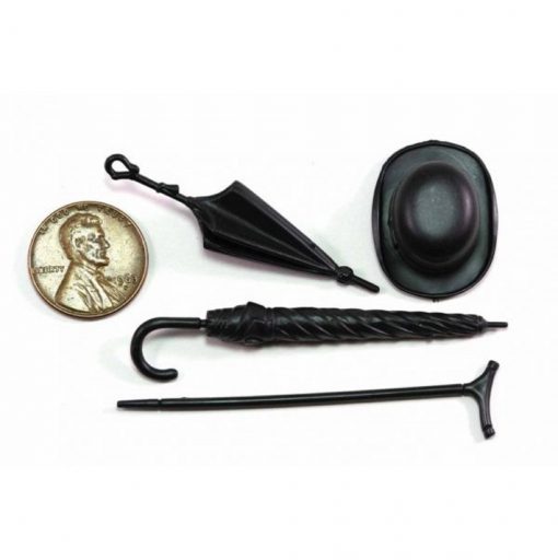 Chrysnbon Set of 2 Umbrellas, Walking Stick, and Top Hat