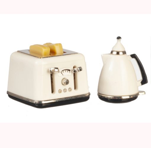 Toaster and Coffee Pot Set by Miniatures World
