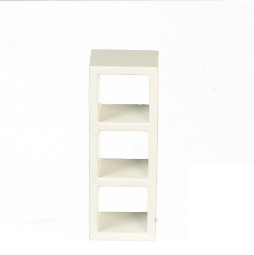 Storage 3 Shelf Unit White by Town Square Miniatures