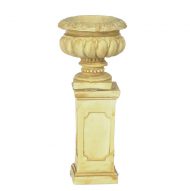 Tan Round Urn with Pedestal Base by Falcon Miniatures