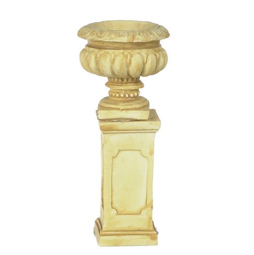 Tan Round Urn with Pedestal Base by Falcon Miniatures