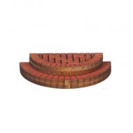 Double Half Moon Brick Steps by Alessio Miniatures