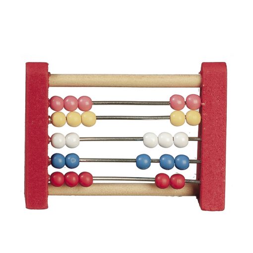 Red Wood Toy Abacus by Town Square Miniatures
