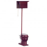 Old Fashioned Wood Pull Chain Toilet by Town Square Miniatures
