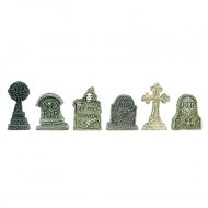 Set of 6 Tombstones by Town Square Miniatures