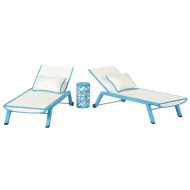 Blue Sun Chaise Lounge Chair Set