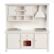 White Kitchen Sink & Stove Cabinet by Town Square Miniatures
