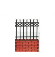 Short Fence Section with Brick Wall by Alessio Miniatures