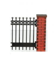 Single Gate with Brick Column by Alessio Miniatures