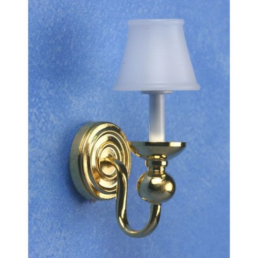 Candlestick Wall Sconce with Shade 12 Volt by Miniature House