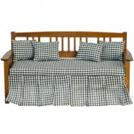 Walnut Wood Day Bed by Town Square Miniatures