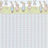 Wallpaper Bunny Parade by Brodnax Prints