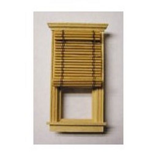 Working 1:24 Scale Bamboo Roll Up Window Shade by Barb