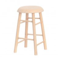 Unfinished Wood Bar Stool by Classics of Handley House