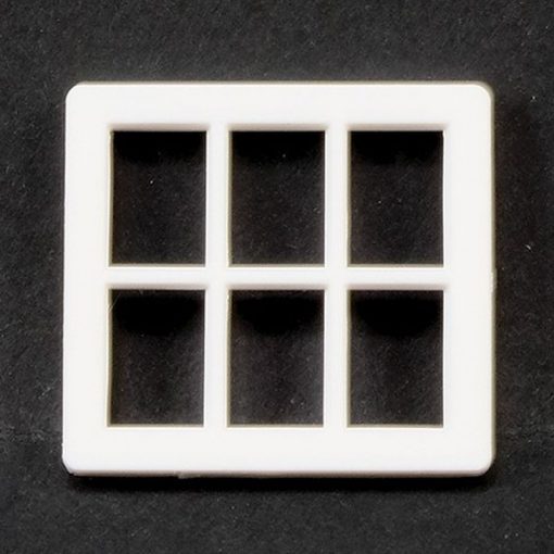 White Georgian 1:24 Scale 6 Pane Dormer Window by Jackson Miniatures