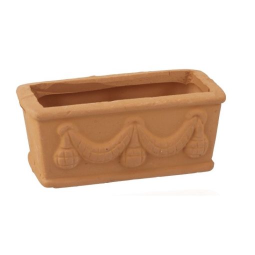 Clay Swag Embossed Planter Box by Town Square Miniatures