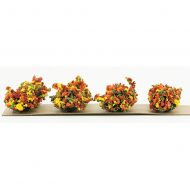 Set of 8 Half Scale Outdoor Shrubs or Border Plants in Autumn Colors by Creative Accents CA0204