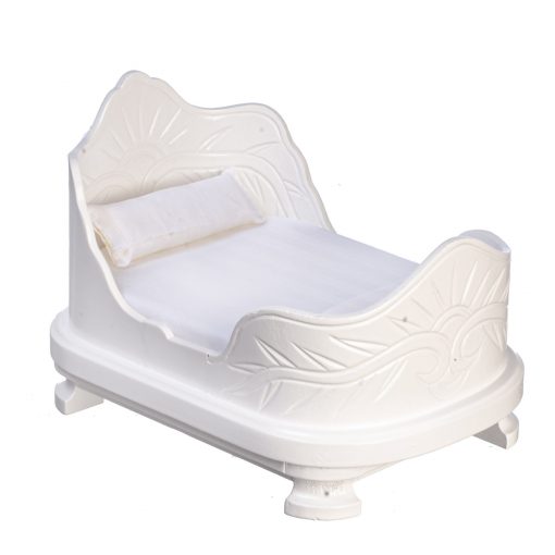 Belter Bed in White by Town Square Miniatures D7702