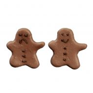 Set of 2 Holiday Gingerbread Man Cookies by Town Square Miniatures B0525