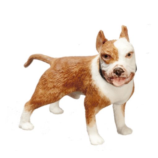Russet Brown and White Standing Boxer by Falcon Miniatures A4648RS