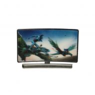 Modern Curved TV with 3D Image by Miniatures World G7526