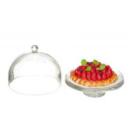 Mixed Fruit Tort Displayed in Cake Stand by Miniatures World G7796
