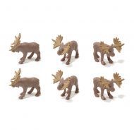 Set of 6 Moose by Multi Minis MUL6044