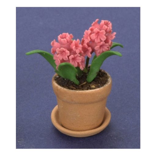 Pink Hyacinth in Clay Pot by Falcon Miniatures N8180P