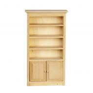 Classical Unfinished Bookshelf by Miniatures World T4656