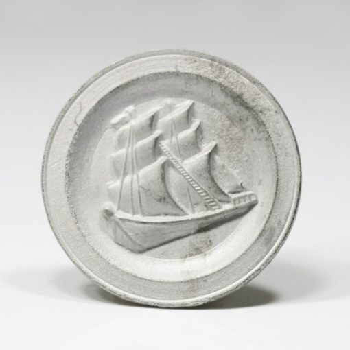 Warwick Miniatures Wall Plate with Sailing Ship in Pewter DH235