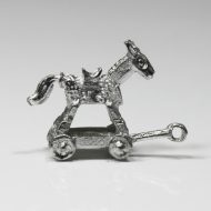 Child's Play Horse Pull Toy in Unfinished Metal