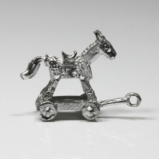 Child's Play Horse Pull Toy in Unfinished Metal