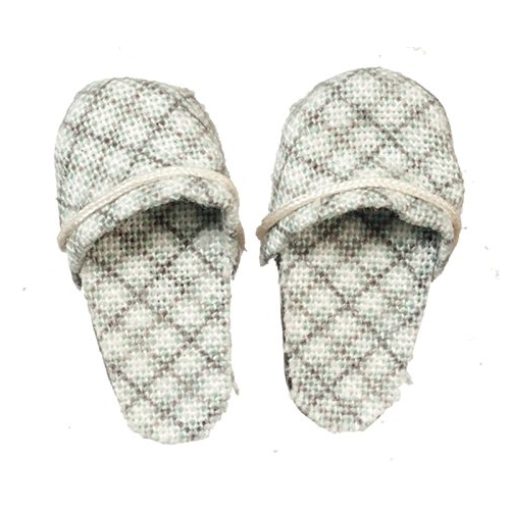 Pair of Plaid Slippers by Falcon Miniatures A4550