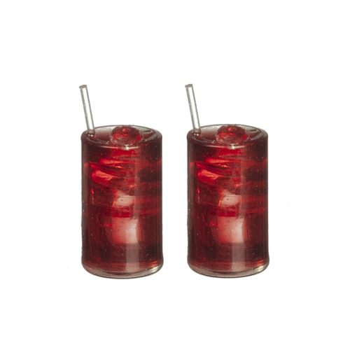 Set of 2 Cola Glass Tumblers by Town Square Miniatures B0285