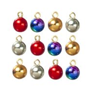 Set of 12 Christmas Holiday Ball Ornaments by Town Square Miniatures B0658