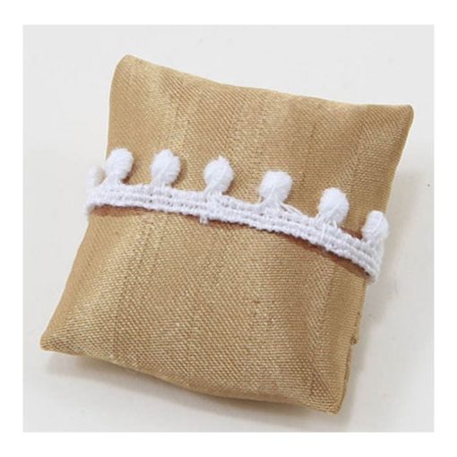 Gold Pillow with White Tassel by Barbara O'Brien BB80007