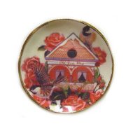 Large Bird House Platter by Barb BYBCDD162