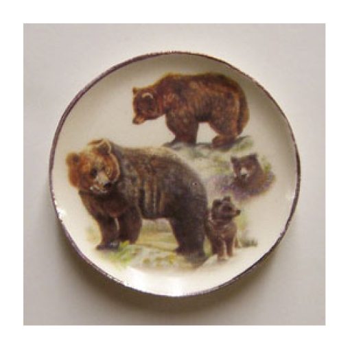 Bear Family Platter by Barb BYBCDD509