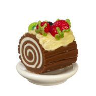 Chocolate Roll Cake by Town Square Miniatures G6267