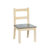 Kitchen Chair Gray with Black Seat by Town Square Miniatures T2638