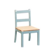 Kitchen Chair Blue with Oak Seat by Town Square Miniatures T2639