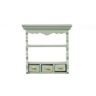 Kitchen Wall Shelf in Gray by Town Square Miniatures T2661
