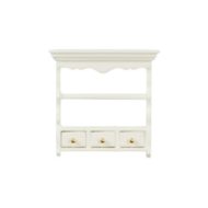 Kitchen Wall Shelf in White by Town Square Miniatures T2662